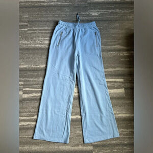 NWT chaser light blue wide leg joggers/ lounge pants drawstring size M